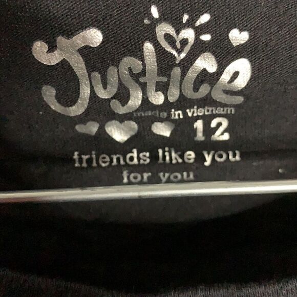 Justice Sparkles & Sequins Blue Pink Shirt Lot 12 - Picture 7 of 13